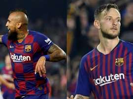 Rakitic e Vidal, protagonisti del Mercato. EFE/AFP