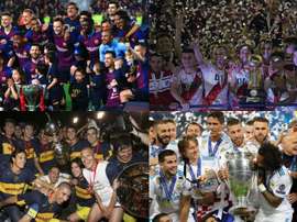 Le top 10 des clubs les plus titrés sur la scène internationale. EFE