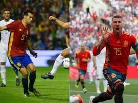 Robert Moreno plays matchmaker for Ramos and Busquets. EFE