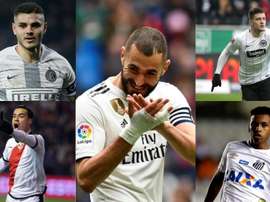 Four candidates to share '9' with Benzema. BeSoccer/AFP/EFE
