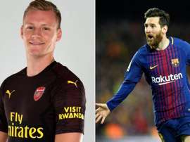 Leno se olvidó de Leo. Montaje/BeSoccer