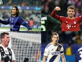 Quatro goleadores que irão revolucionar o mês de janeiro. AFP/EFE