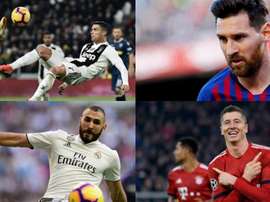 Ils ont tous marqué plus de 50 buts en C1. AFP/EFE