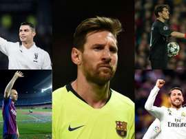 A escalação da FIFA com os melhores da década. Montaje/AFP/EFE