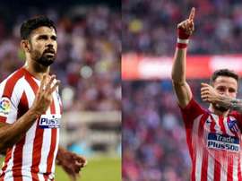 Diego Costa et Saul représentent à la perfection l'Atlético. EFE/AFP
