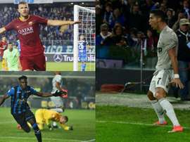 Os cinco jogadores mais rápidos do Campeonato Italiano. AFP/EFE