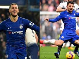 Eden Hazard and Mateo Kovacic's futures are both likely to be affected by the transfer ban. AFP