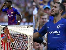 Hazard, Dembélé et Lozano ont brillamment commencé leur saison. AFP
