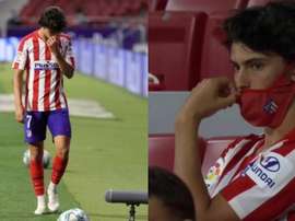 João Félix foi substituído aos 54 minutos contra o Mallorca. EFE/Captura/Movistar