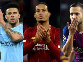 Kyle Walker, Van Dijk, Jordi Alba et les meilleurs défenseurs de FIFA 20. AFP/EFE