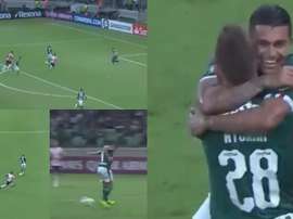 Dudu emuló el mítico 'taconazo' de Guti. Capturas/FoxSports