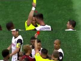 El bosnio acabó expulsado por protestar una acción de otro compañero. Captura/FoxSports
