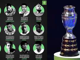 Les 12 stars des 12 sélections de la Copa América. BeSoccer/AFP