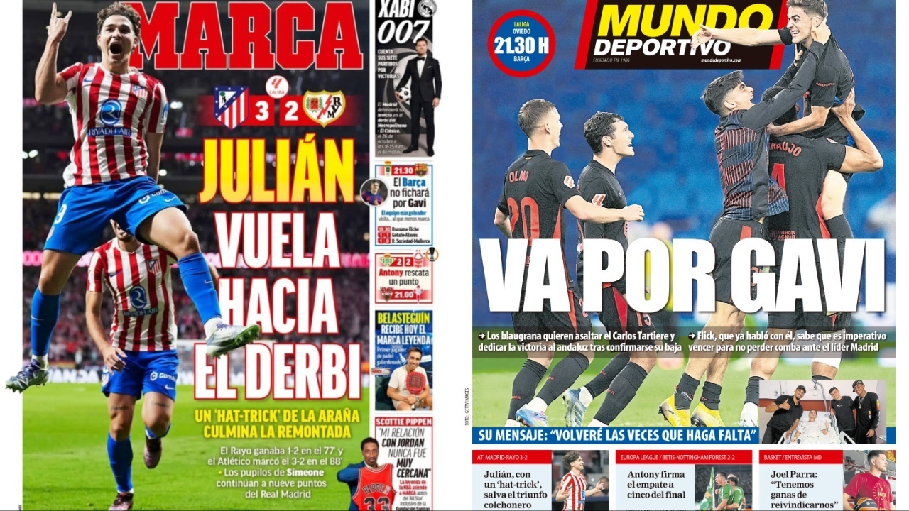 Portadas de la prensa deportiva del 25-09-25