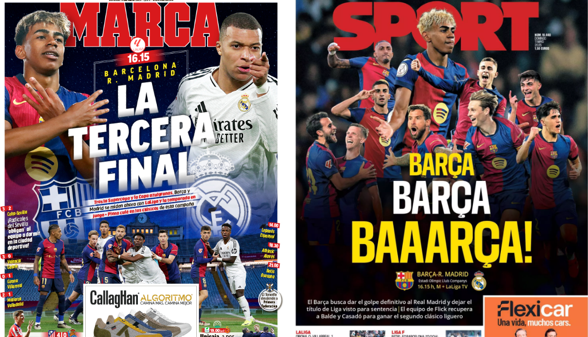 Portadas de la prensa deportiva del 11-05-25
