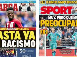Les Unes des journaux sportifs en Espagne du 26 janvier 2020. Marca/Sport