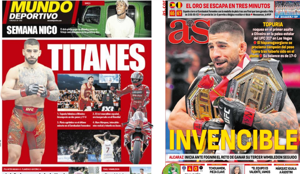 Portadas de la prensa deportiva del 30-06-25