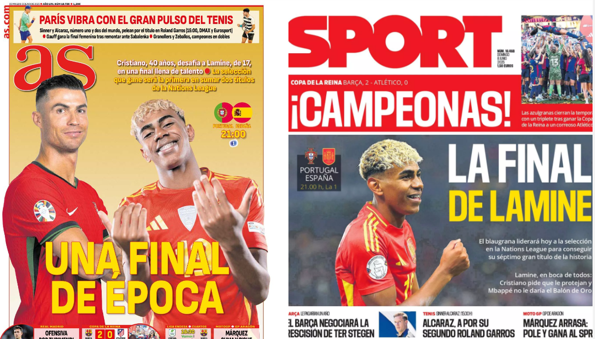 Portadas de la prensa deportiva del 08-06-25