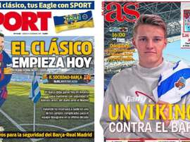 Estas son las portadas de la prensa de hoy. Montaje/Sport/AS