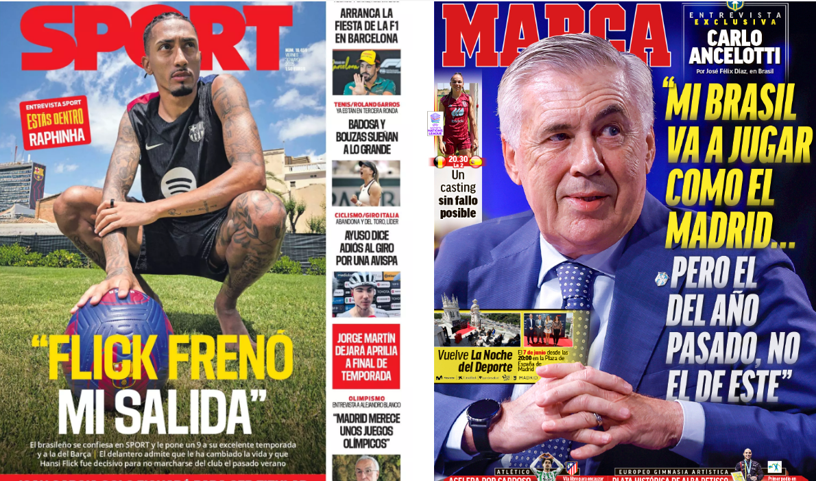 Portadas de la prensa deportiva del 30-05-25