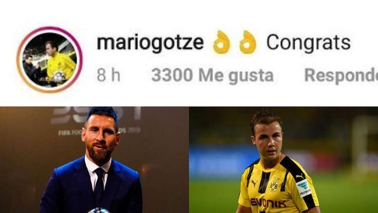 Le arrebató el Mundial a Messi, pero no olvidó felicitarle por el 'The Best'. Montaje/AFP/Instagram