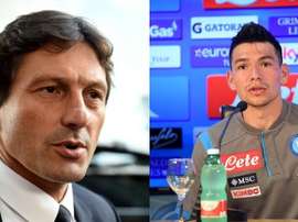 Paris était proche de Chucky Lozano cet été. Montaje/AFP/Napoli