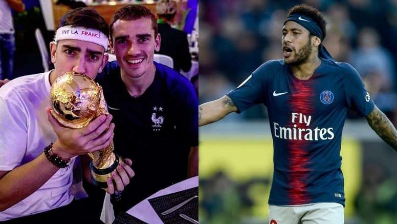 ¿Y si no es el Barça? Al hermano de Griezmann se le escapó un guiño al PSG. Montaje/ThGriezmann/AFP