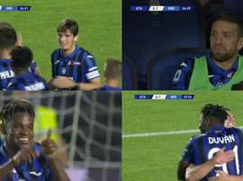 El Atalanta se puso 4-1 ante el Brescia. Capturas/MovistarLigadeCampeones