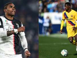 Douglas Costa and Ousmane Dembélé .afp