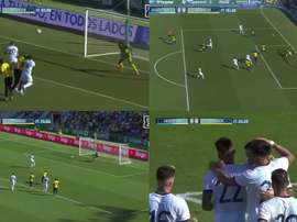 L'équipe d'Argentine a marqué trois buts en moins de 15 minutes. Captures/DAZN
