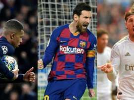 Mbappe, Messi and Ramos have yet to have their contracts renewed. AFP