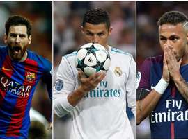 Messi, CR7 e Neymar estão entre o top 10. BeSoccer