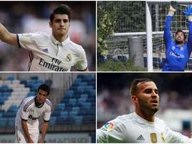 Morata, Casado, Jesé y Pacheco, vistiendo la camiseta blanca. BeSoccer