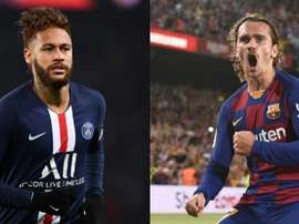 L’échange Neymar-Griezmann se précise plus que jamais. AFP