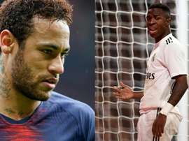 No Real Madrid não vêm com bons olhos a chegada de Neymar. Montaje/AFP
