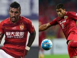 Músculo contra potencia, Paulinho ante Hulk. EFE/AFP