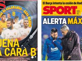 Estas son las portadas de la prensa de hoy. Montaje/AS/Sport