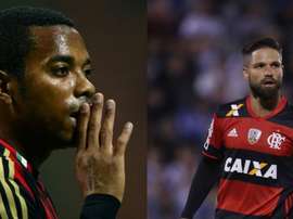 Robinho y Diego podrían llegar a Santos. AFP/EFE