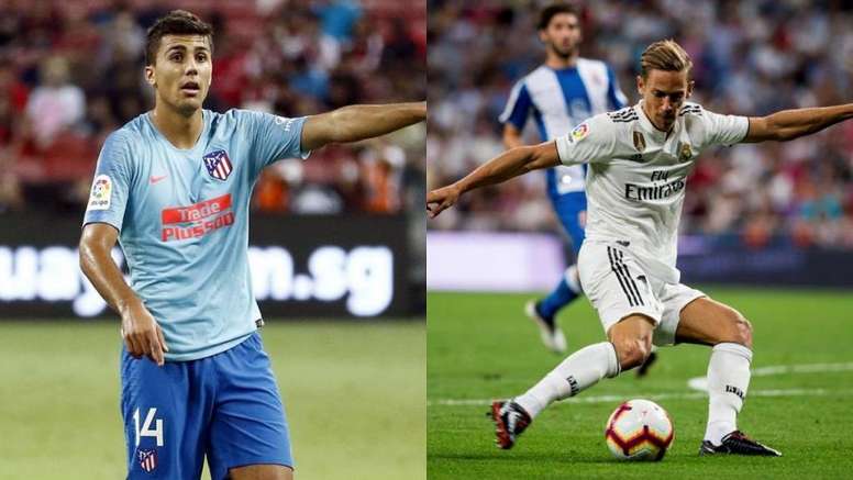 Barça, City y Bayern se rifan a Rodrigo y el Atleti contraataca con Llorente. Montaje/Atleti/EFE