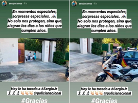 Filho de Sergio Ramos recebe os parabéns. Instagram