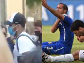 Suarez accolto dai tifosi. Montaje