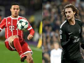 Thiago y Rabiot vieron puerta este fin de semana. AFP/EFE