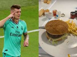 O jantar dos campeões mostrado por Kroos. Twitter/ToniKroos