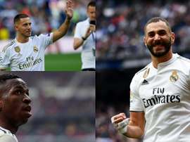 Zidane et ses trois ténors. Montage/BeSoccer