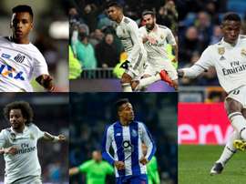 O Real Madrid contará com cinco brasileiros na próxima temporada. EFE/AFP