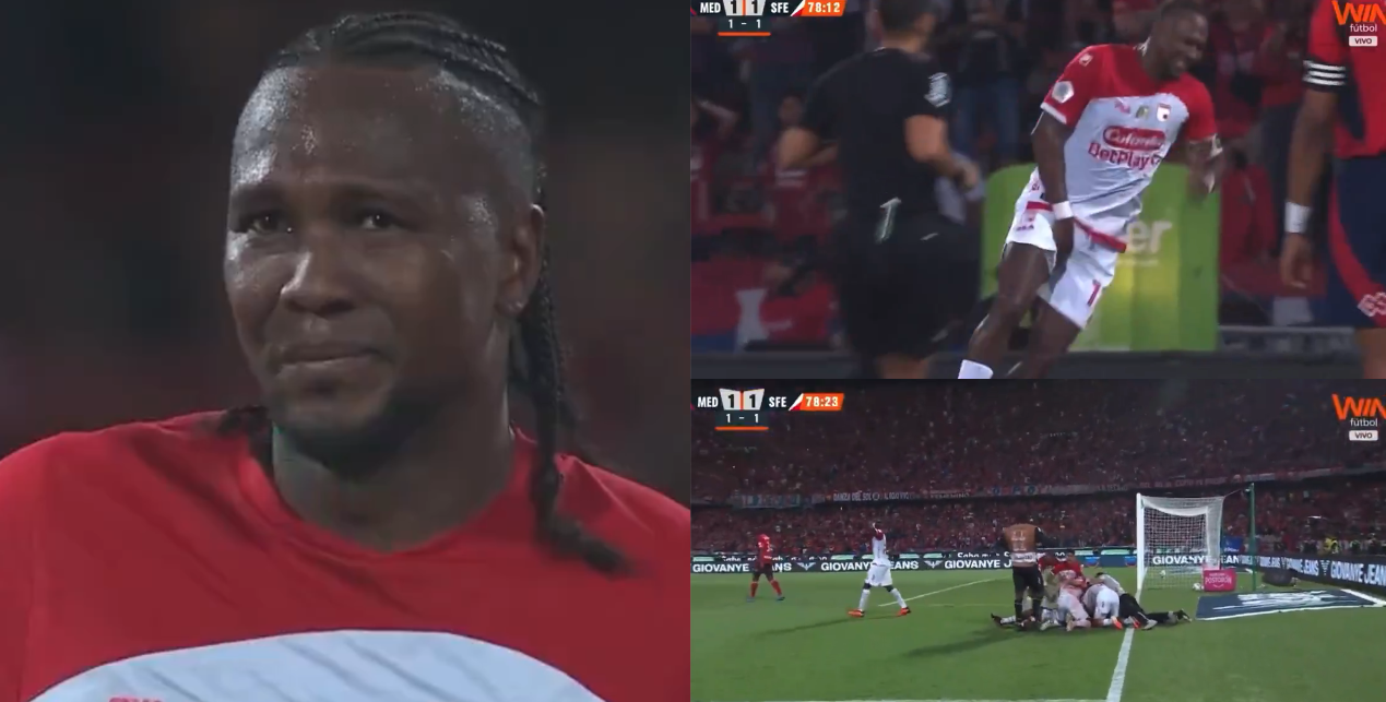 Heroico: Rodallega, lesionado, lloraba un minuto antes de hacer el gol para ser campeón