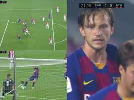 Rakitic marcó el 1-0. Capturas/MovistarLaLiga