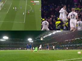 Jovic a remis les deux équipes à égalité. Capture/GOL