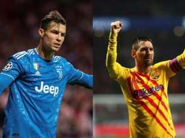 Ronaldo et Messi sur le podium du classement. Montaje/EFE