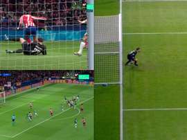 Trippier missed. Screenshot/Movistar